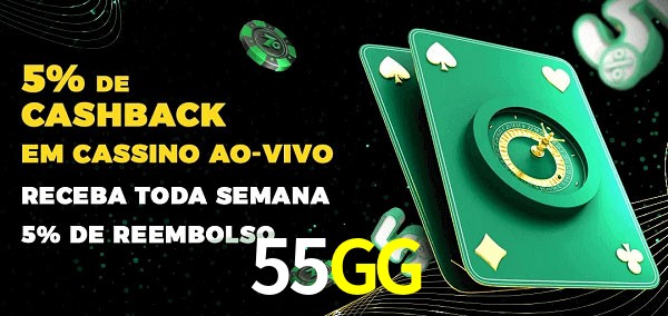 Promoções do cassino ao Vivo 55GG